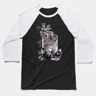 Movie star vintage print perfume bottle and rose quartz Baseball T-Shirt